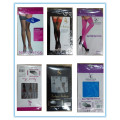 Fornecedor Amazon Meia sexy Meias de tecido de renda Sexy Lace Up Glossy Stocking